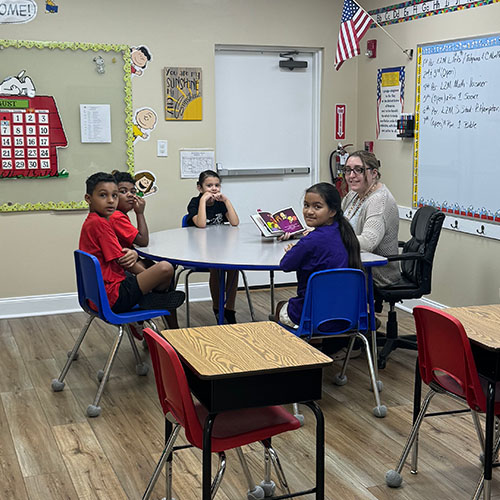 Small Group Session in Classroom